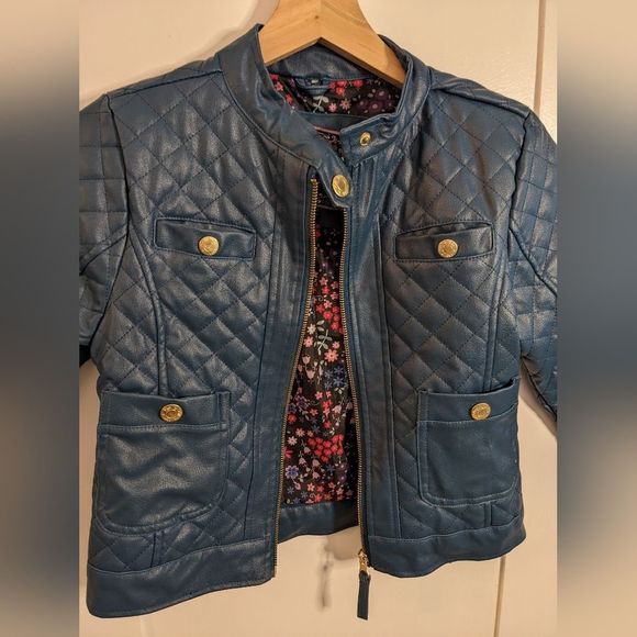 YMI Blue Quilted Kids Jacket - Picture 4 of 13
